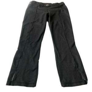 LULULEMON BELTED PANTS ANKLE LENGTH BLACK DENIM size 8